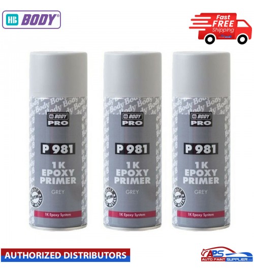 3X HB BODY PRO P981 EPOXY PRIMER AEROSOL (400ML)
